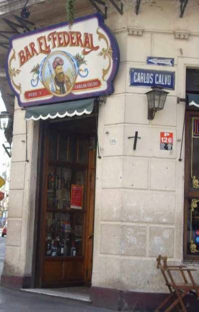 "Bar el Federal" ubicado en la calle Carlos Calvo 595 (Foto AM) 
