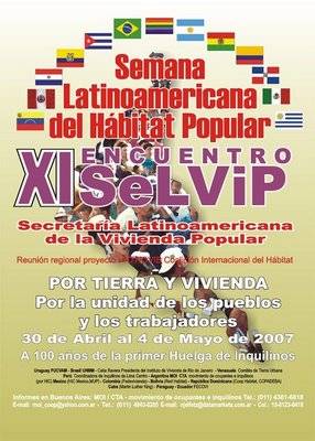 XI Encuentro de la Secretaría Latinoamericana de la Vivienda Popular (SELVIP)