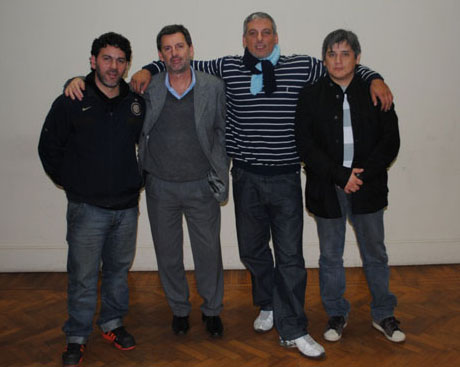 Walter Sánchez, Gabriel Pannunzio, Ezequiel Cittadini y Fabián Lovato. Foto AM