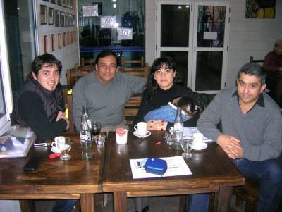 De izquierda a derecha: Mariano Santos, Raúl Nieva, Natalia Basile y Claudio Villavicencio. Foto AM
