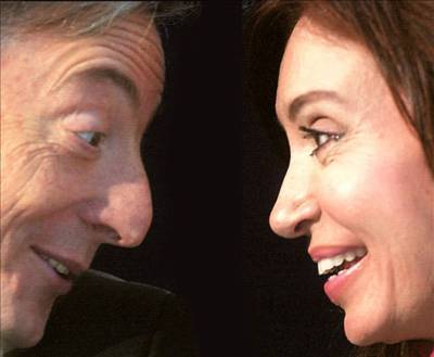 Nestor Kirchner y Cristina Fernandez