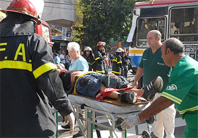 Nuevo accidente de transito en San Telmo. 60 heridos de distinto grado.